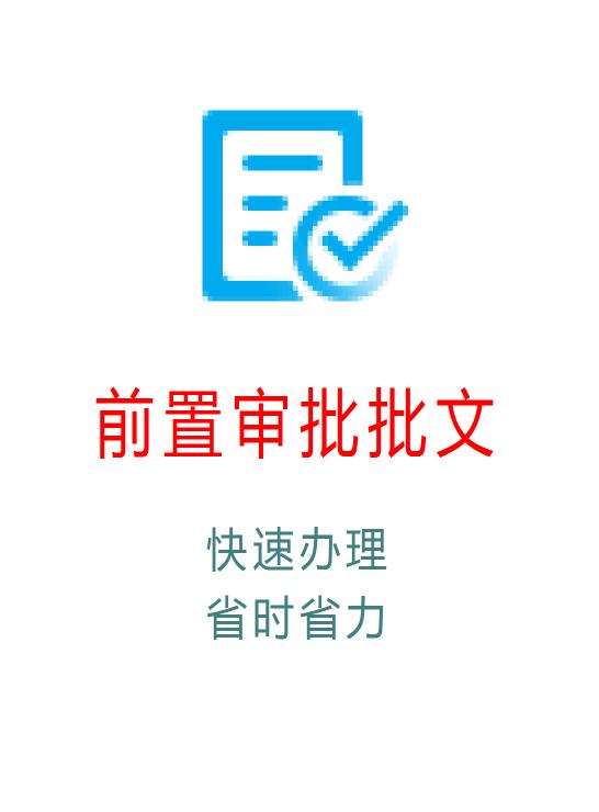 前置审批批文